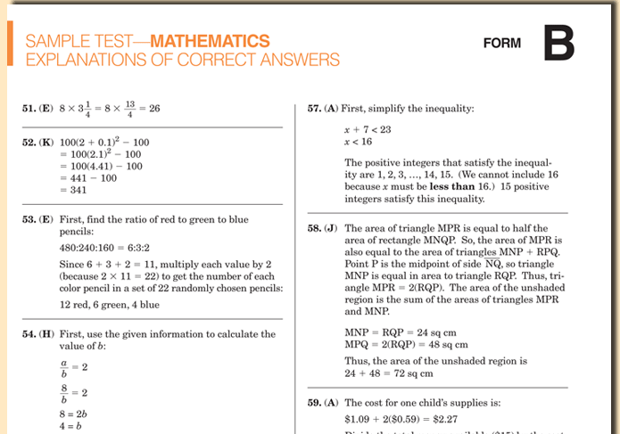 2014-2015 SHSAT Handbook - Math B Exam